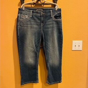 Maurice’s Premium Denim Blue Capris Jeans